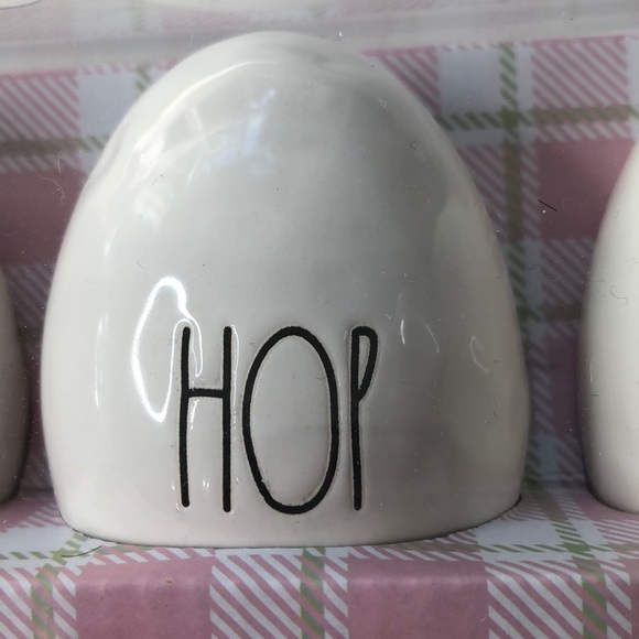 Rae Dunn set of 4 ceramic Easter eggs - Picture 5 of 6